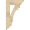 Ekena Millwork Merced Traditional Rough Sawn Bracket w/ Offset Brace, Douglas Fir, 6"W x 18"D x 30"H BKT0604X18X30MRC01RDF - alternate 3